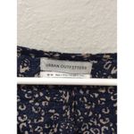 Urban Outfitters  Mayfair Drapery Surplice Top keyhole navy print Medium M Photo 6