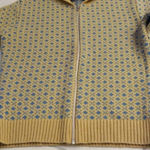 Italian wool sweater zip jacket Yellow Photo 2