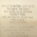 Elie Tahari  Bennet Blue Wool Dress Pants Trousers Office Wear Size 14 Photo 4