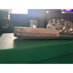 Lauren Lorraine , silver sandals, delicate beaded front. Size 9 NEW WITH TAGS Photo 5