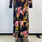 Johnny Was NWOT  Floral Long Sleeve V-Neck Midi Dress Size S Multicolor Photo 8