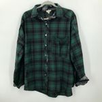 POL NWOT plaid to paisley oversized flannel button down bandana/western L Photo 5