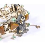 Vintage Unsigned Hobe Egyptian Revival And Bakelite Accented Bracelet Photo 9