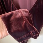 AGOLDE  corrin chocolate brown velvet scoop back bodysuit Photo 7