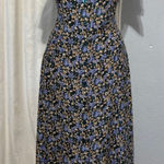 Erika Vintage 90s Floral Print Maxi Dress Short Sleeve Scoop Neck Women Boho S Photo 0