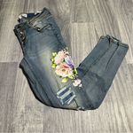 Black Daisy Amie Relaxed Skinny Floral Jeans; 1/25 Junior Photo 12