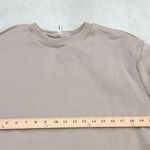 Amazhiyu Cropped Sweatshirt Long Sleeves Pullover Fleece Crop Top Medium Tan Photo 9