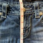 Miss Me Jeans Brand New Never Worn. REAL Leather Trim on Back Pockets. Sz 28 Photo 10