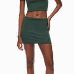 Aritzia NWT Green Contour Enrich Mini Skirt Scarab Photo 2