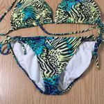 OP B43 Women 2Pc Swimsuit Bikini Animal Print Padded Size Top-Large Botto-Medium Photo 1