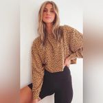 Lulus LULU’S LAST SPOT RUST BROWN DOT PRINT PULLOVER SWEATSHIRT Photo 1