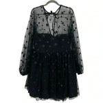 Lirika Matoshi Teuta Star Tulle Dress XL Black Celestial Mini Fairycore Photo 3