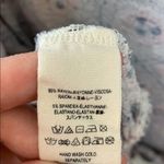 Free People Laguna Floral Open Sexy Back White/Blue Blouse Photo 2