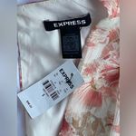 EXPRESS  Pink and Cream Floral Romper Photo 1