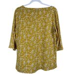 HD in Paris Anthropologie  Eira Cream & Yellow Flowy Blouse Size 6‎ Photo 3