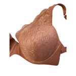 Thirdlove  Graphic Lace Plunge Bra Size 30F Mauve Removable Pads Underwire Photo 2