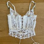 For Love & Lemons - Chantilly Lace Bustier in White Photo 2