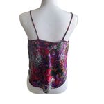 VTG California Dynasty Women Cropped Top M Colorful Abstract‎ Babydoll Y2K Retro Purple Size M Photo 2