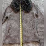 Cynthia Rowley  Wool Blend Cozy Ski Lodge Faux Fur Collar Jacket M Apres Ski Photo 8