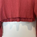American Eagle  Outfitters Red soft and sexy plush waffle Top. Size large. Photo 3