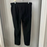 Eileen Fisher Stretch Crepe Pants Slim Fit Womens Large Black Pull On Ankle Pant Photo 1