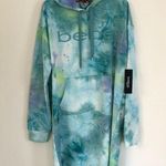 Bebe SPORT Sea Glass Tie Dye Hoodie Dress L Photo 0