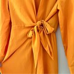 House of Harlow  1960 Golden Yellow Long Sleeve Collared Shirt Dress Size Small Photo 1