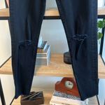 Banana Republic Mid-Rise Black Factory Distressed Skinny Jeans, 27L Photo 2