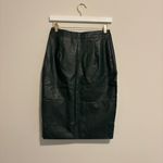 Flawless Elegant Green Pencil Skirt with Asymmetrical Front Zipper Photo 4