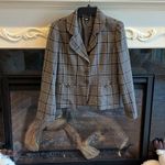 Vintage Blazer Plaid Wool Acrylic Jacket Womens fits Medium Large Grandma Size undefined Photo 6