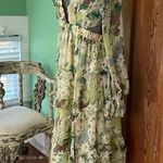 ASOS NWT DESIGN Tiered Ruffle Floral Strappy Lace Up Back Midi Dress ~ 6 Photo 5