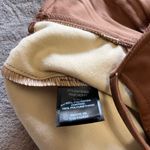 Iris  Vegan Brown Leather Vintage Corset Crop Tank Top  Women’s Sz L EUC Photo 3