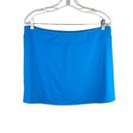 Lands' End  Swim Skirt 12 Turquoise Front Slit Photo 7