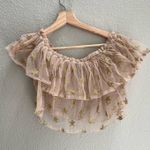 Forever 21  Star Glitter Off-Shoulder Crop Top Photo 0