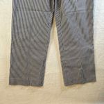 Etcetera  Women's Striped Wide Leg Pants Size 10 Navy White Cotton Blend Photo 3