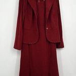 Vintage Womens Sag Harbor Red Dress & Blazer Size 8 Western Rodeo Boho Festival Photo 0