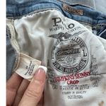 Polo Ralph Lauren Tompkins Skinny Crop Denim Ripped Jeans Blue Size 31 Photo 7