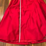 Elegant Vintage Red 70s Miss Elliette Long Sleeve Dress Christmas size Medium Photo 5