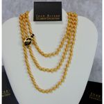 Joan Rivers New  Gold Beaded Beads NECKLACE 45" Single Strand Torsade Twister NWT Photo 1