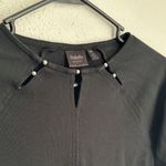 Rafaella  Elegant Black Top with Silver Ball Details Size MP Photo 4