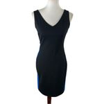 Jennifer Lopez Colorblock Bodycon Dress Royal Blue & Black Party Size Medium Photo 1