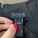 Enfocus Studio Enfoucs Studio Long Black Rose Sequin Dress Size 4 Photo 12