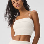 Alo Yoga  Doubles Only Bra Tank Size Medium - Ivory Photo 0