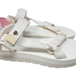 Stoney Clover Lane NWT Stoney Clover sandals Cream White Adjustable Foam Platform Size 8 Photo 0