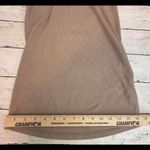 Double Zero * Women's Ribbed T-Shirt Dress Size Medium Casual Chic Taupe Summer Photo 5