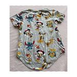 Disney  100 Christmas T-Shirt Juniors M Gray Mickey & Friends Festive Print Photo 1