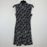 Madewell  Smocked Crewneck Mini Dress Harper Floral Boho Black White US 00 NWT Photo 10