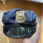 Spirit Special Police Hat Halloween Costume Cop Navy Blue Black Badge Cosplay Silver Photo 0