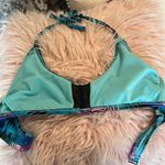 SO Bikini Top Swimsuit Tropical Blue Womens Large  Photo 8