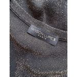 Maison Lurex Paris Sheer Metallic Shirt Women’s Size Small Black Gold Photo 5